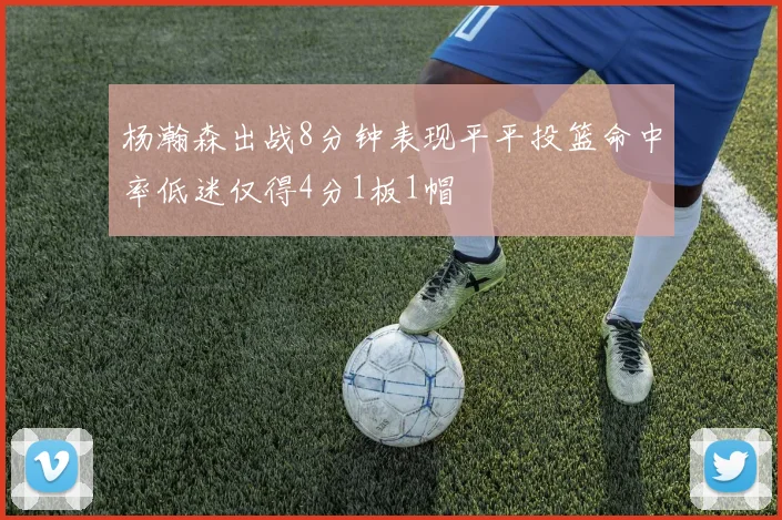 杨瀚森出战8分钟表现平平投篮命中率低迷仅得4分1板1帽